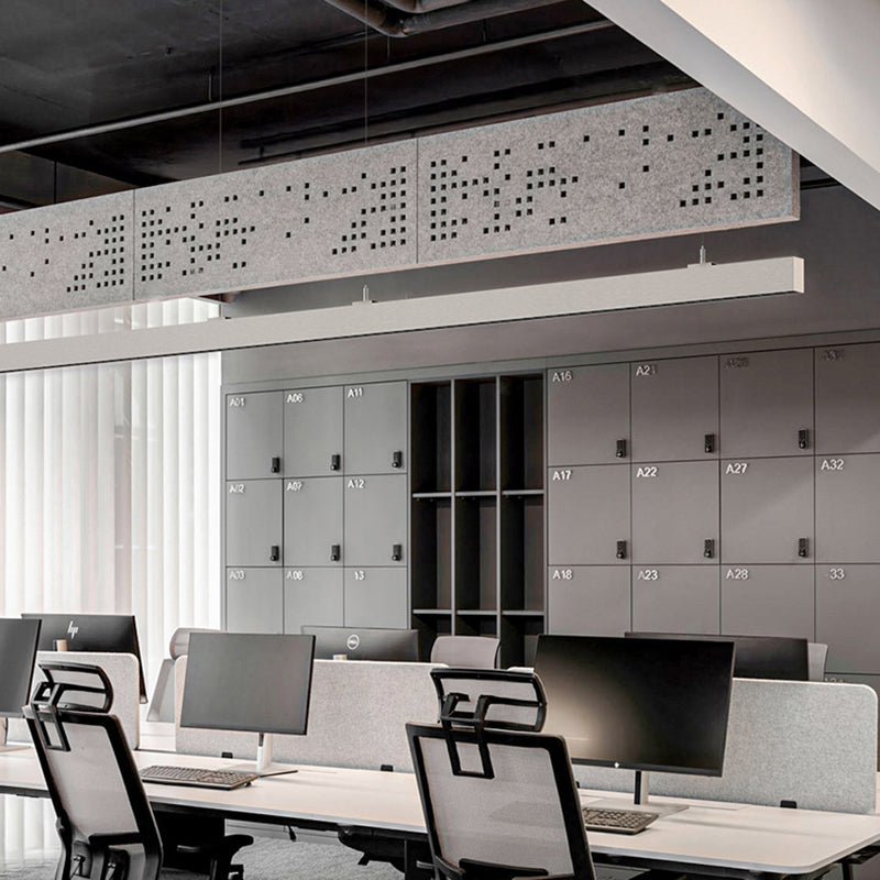 Anti-Glare LED Linear Pendant Light For Home Office - LED High Lumen Eye Protection Minimalist Aluminum