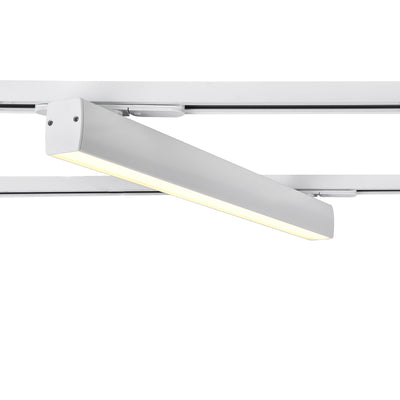 Adjustable Aluminum LED Track Light - Minimalist Linear Semi-Flush Mount Ceiling Light For Home Office