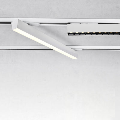 Adjustable Aluminum LED Track Light - Minimalist Linear Semi-Flush Mount Ceiling Light For Home Office