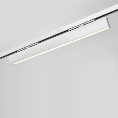 Adjustable Aluminum LED Track Light - Minimalist Linear Semi-Flush Mount Ceiling Light For Home Office