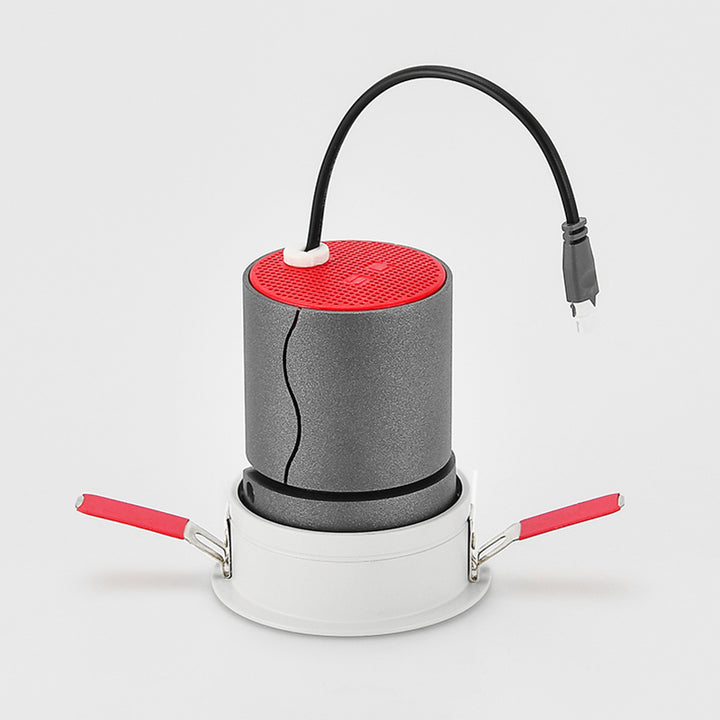 Plafonnier encastré à LED en aluminium réglable - Éclairage encastré de style scandinave pour salon 
