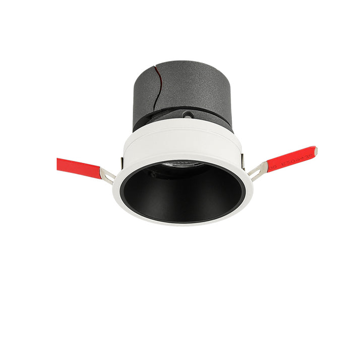 Plafonnier encastré à LED en aluminium réglable - Éclairage encastré de style scandinave pour salon 