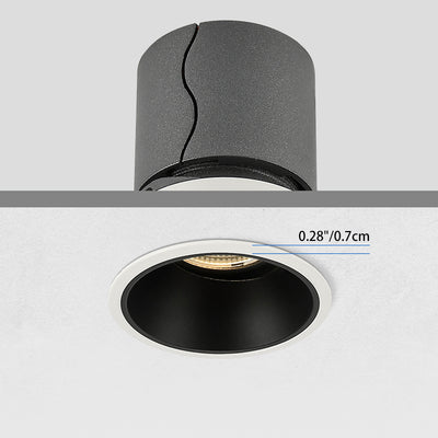 Adjustable Aluminum Recessed LED Downlight - Scandinavian Maintenance Flush Mount Lighting For Living Room