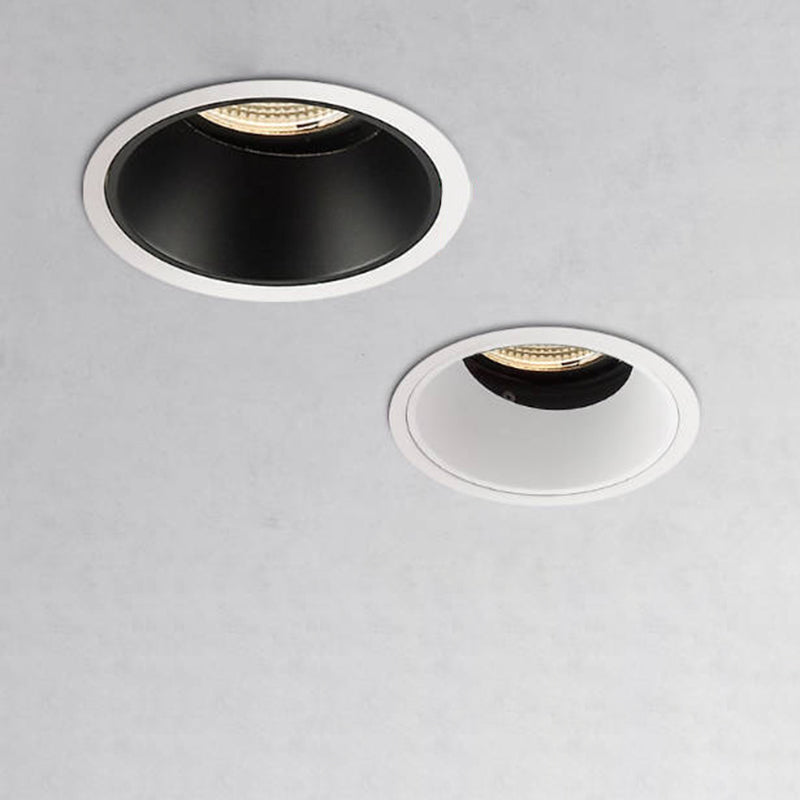 Plafonnier encastré à LED en aluminium réglable - Éclairage encastré de style scandinave pour salon 