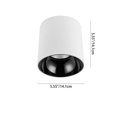 Adjustable Aluminum LED Pendant Light - Minimalist Round Flush Mount Ceiling Light For Home Office