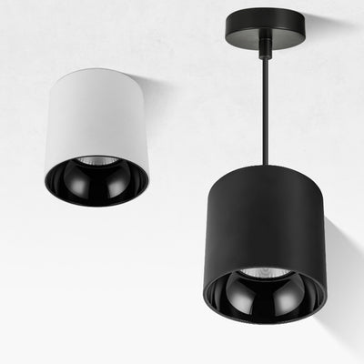 Adjustable Aluminum LED Pendant Light - Minimalist Round Flush Mount Ceiling Light For Home Office