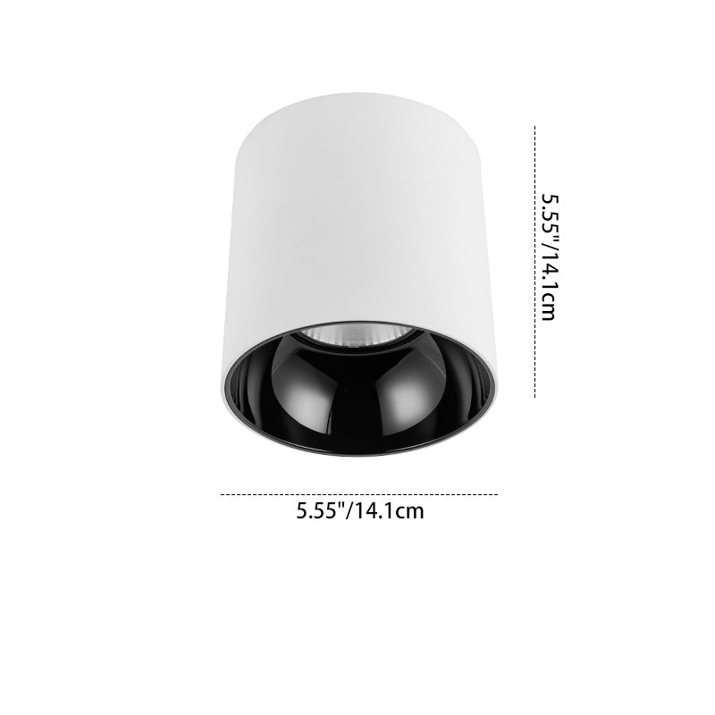 Adjustable Aluminum LED Pendant Light - Minimalist Round Flush Mount Ceiling Light For Home Office