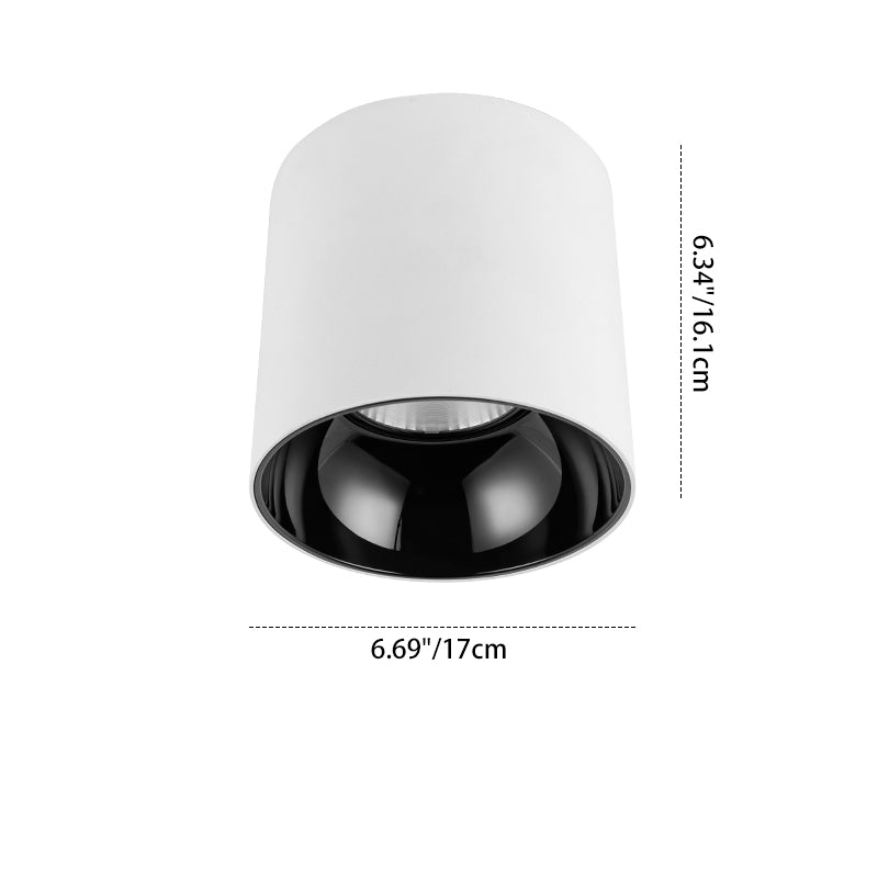 Adjustable Aluminum LED Pendant Light - Minimalist Round Flush Mount Ceiling Light For Home Office