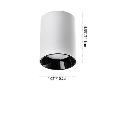 Adjustable Aluminum LED Pendant Light - Minimalist Round Flush Mount Ceiling Light For Home Office