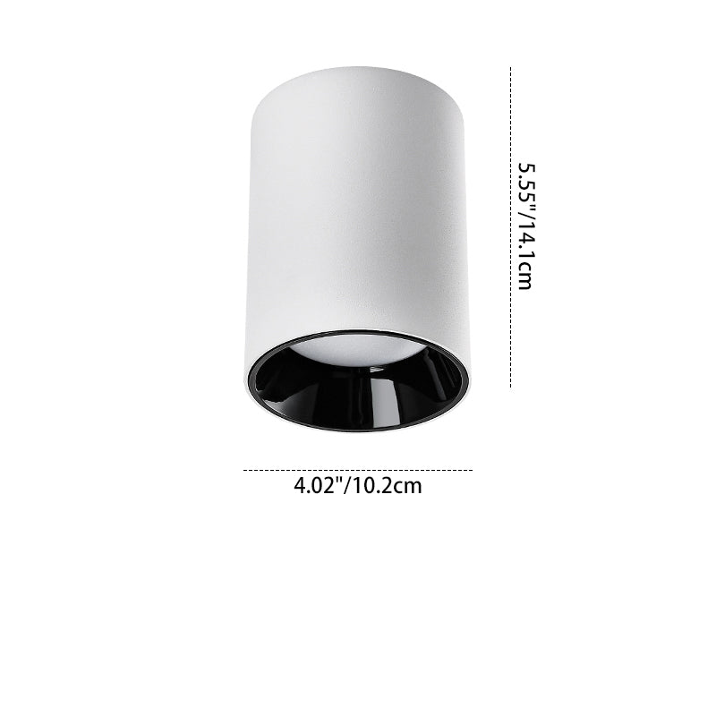 Adjustable Aluminum LED Pendant Light - Minimalist Round Flush Mount Ceiling Light For Home Office