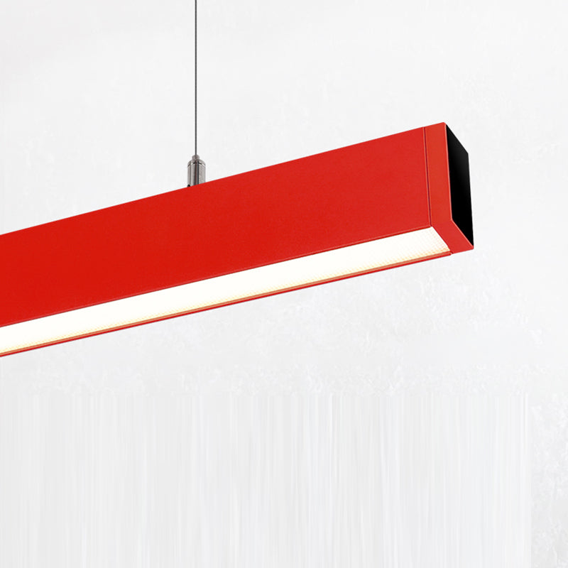 Eye-Care & Anti-Glare Aluminum LED Chandeliers - Minimalist Linear Pendant Light For Home Office