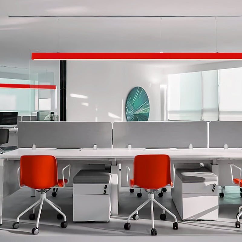 Eye-Care & Anti-Glare Aluminum LED Chandeliers - Minimalist Linear Pendant Light For Home Office