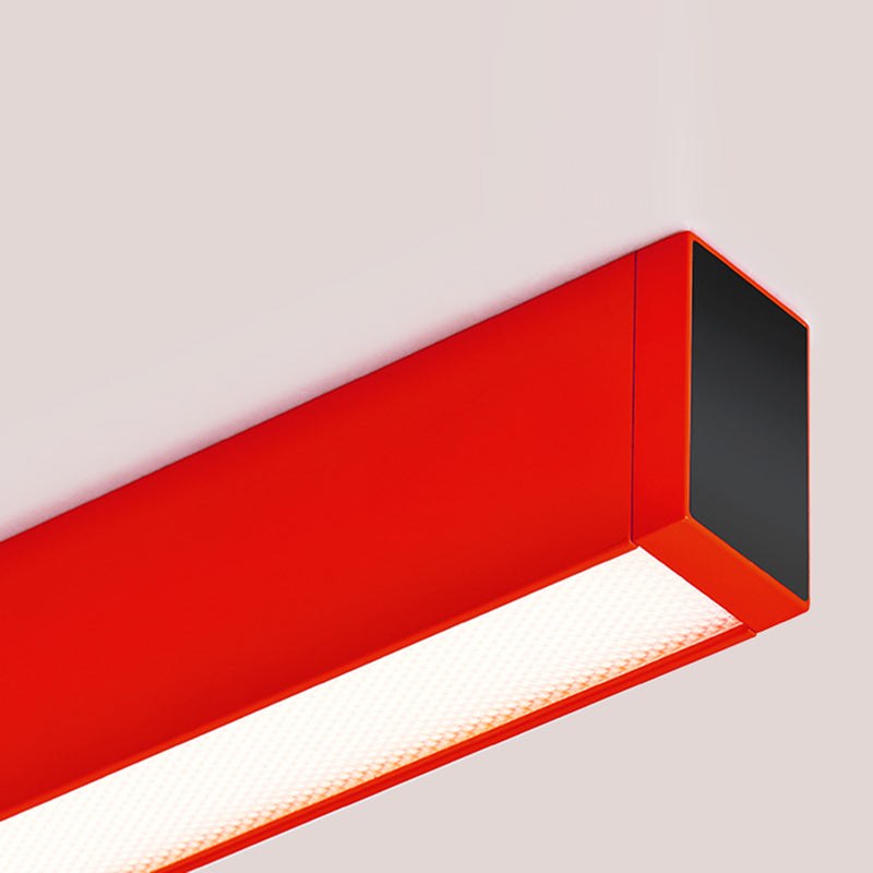ثريات LED من الألمنيوم المضادة للوهج والمعتنية بالعين - ضوء قلادة خطي بسيط للمكتب المنزلي 
