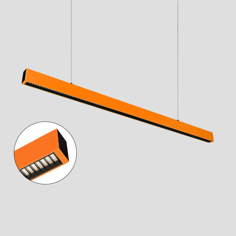Eye-Care & Anti-Glare Aluminum LED Chandeliers - Minimalist Linear Pendant Light For Home Office