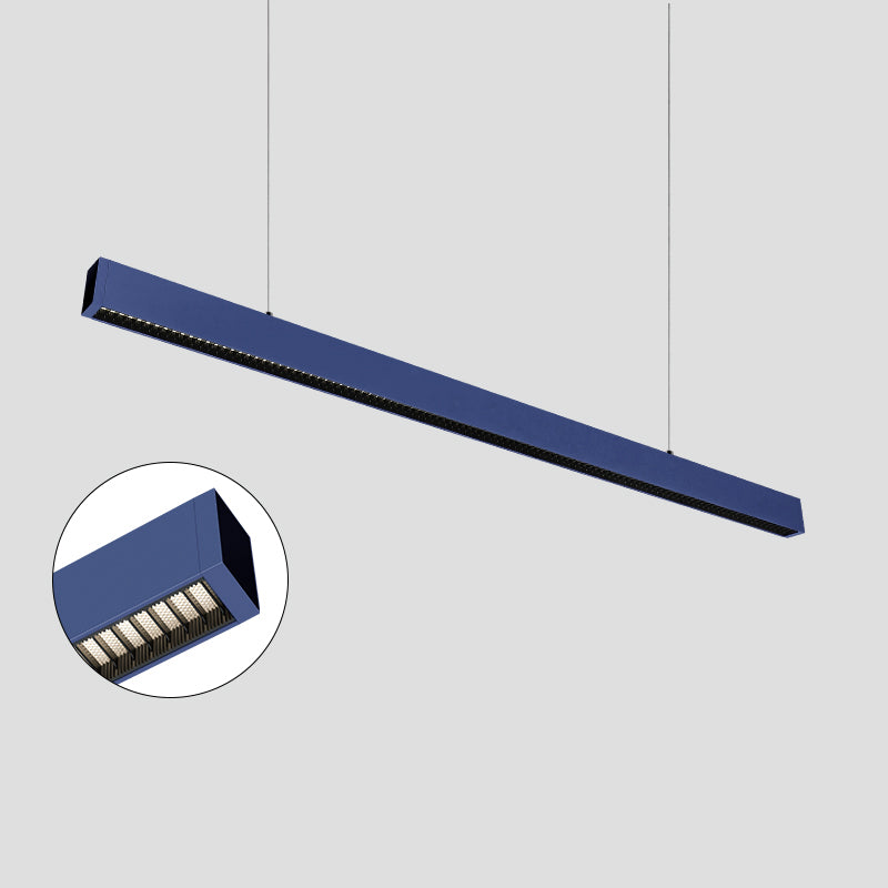 Eye-Care & Anti-Glare Aluminum LED Chandeliers - Minimalist Linear Pendant Light For Home Office