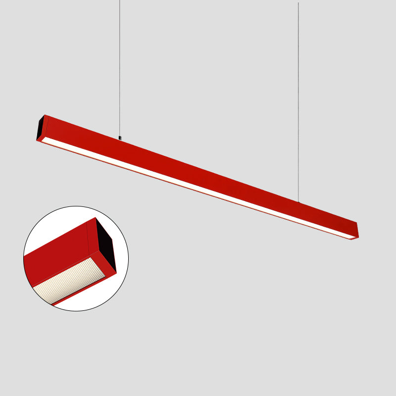 Eye-Care & Anti-Glare Aluminum LED Chandeliers - Minimalist Linear Pendant Light For Home Office