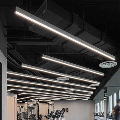 Strip Eye-Care Deep Anti-Glare LED Pendant Light - Minimalist Linear Pendant Light For Home Office