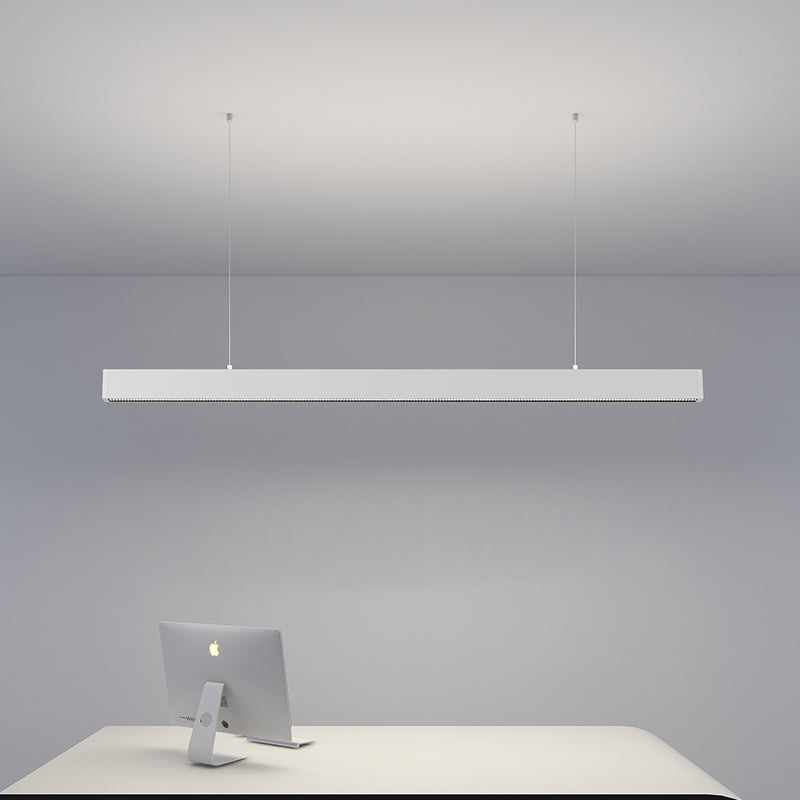 Luz Colgante LED Antideslumbrante Profunda para Cuidado de los Ojos - Luz Colgante Lineal Minimalista para Oficina en Casa 