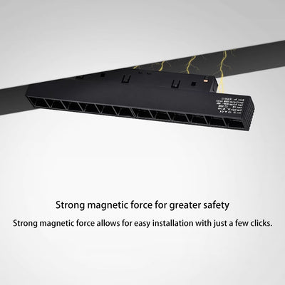 Strip Recessed LED Magnetic Track Lighting - Minimalist Linear Flush Mount Ceiling Light For Home Office