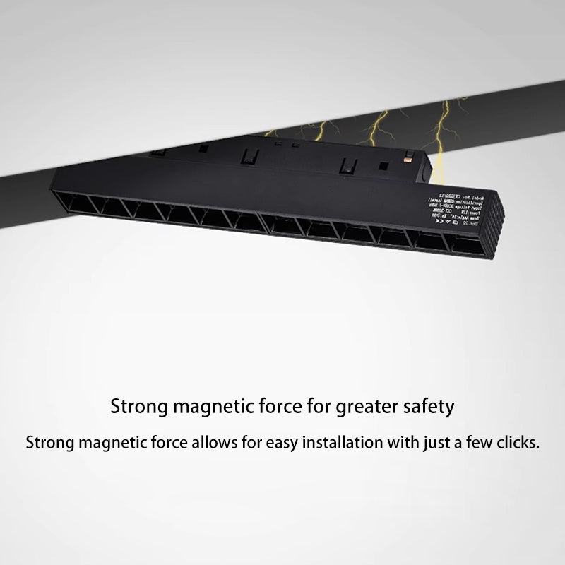 Strip Recessed LED Magnetic Track Lighting - Minimalist Linear Flush Mount Ceiling Light For Home Office
