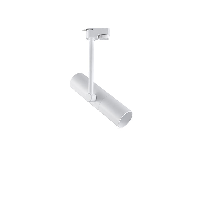 Adjustable Aluminum LED Track Spotlight - Creative Cylinder Semi-Flush Mount Ceiling Light For Home Office