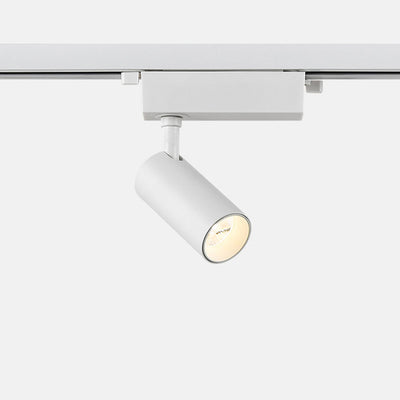 Adjustable Aluminum LED Track Spotlight - Minimalist Rotation Cylinder Semi-Flush Mount Ceiling Light For Home Office
