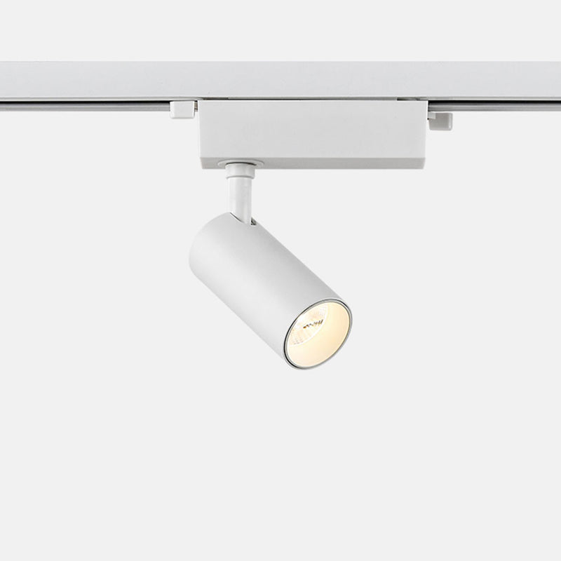 Adjustable Aluminum LED Track Spotlight - Minimalist Rotation Cylinder Semi-Flush Mount Ceiling Light For Home Office