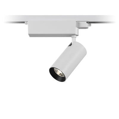 Adjustable Aluminum LED Track Spotlight - Minimalist Rotation Cylinder Semi-Flush Mount Ceiling Light For Home Office