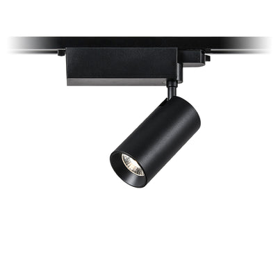 Adjustable Aluminum LED Track Spotlight - Minimalist Rotation Cylinder Semi-Flush Mount Ceiling Light For Home Office