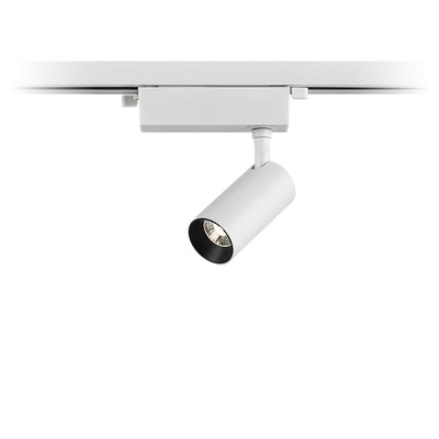 Adjustable Aluminum LED Track Spotlight - Minimalist Rotation Cylinder Semi-Flush Mount Ceiling Light For Home Office