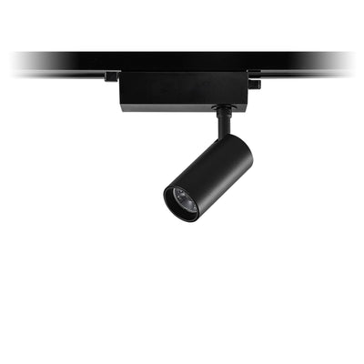 Adjustable Aluminum LED Track Spotlight - Minimalist Rotation Cylinder Semi-Flush Mount Ceiling Light For Home Office