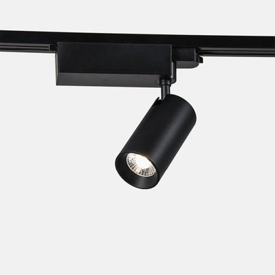 Adjustable Aluminum LED Track Spotlight - Minimalist Rotation Cylinder Semi-Flush Mount Ceiling Light For Home Office