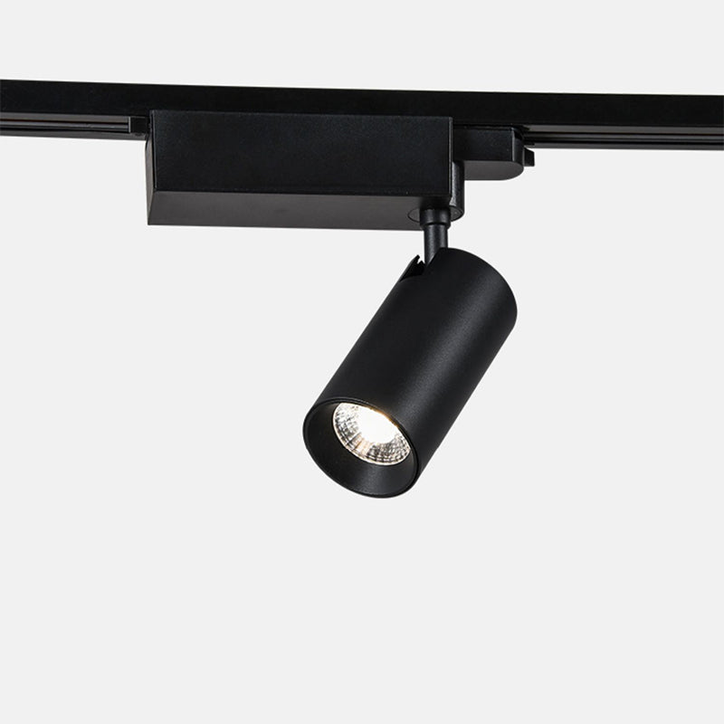 Adjustable Aluminum LED Track Spotlight - Minimalist Rotation Cylinder Semi-Flush Mount Ceiling Light For Home Office