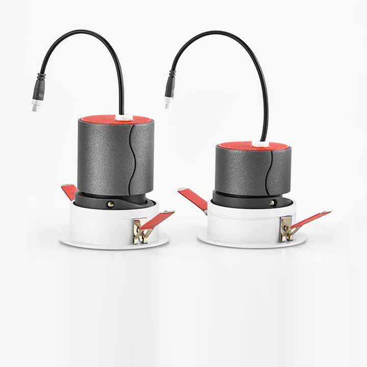 Eingelassenes verstellbares Aluminium-LED-Downlight - Minimalistische drehbare Zylinder-Deckenleuchte für das Wohnzimmer 