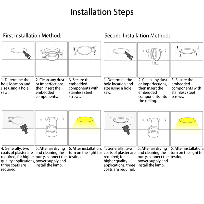 Foco LED de aluminio ajustable empotrado - Iluminación de montaje empotrado cilíndrico minimalista para sala de estar 