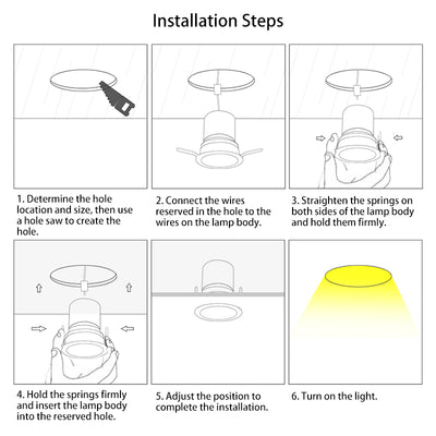 Recessed Aluminum LED Downlight - Industrial Round Square Rectangular Flush Mount Lighting For Living Room