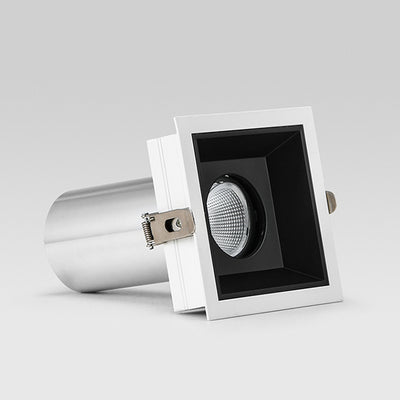 Recessed Aluminum LED Downlight - Industrial Round Square Rectangular Flush Mount Lighting For Living Room