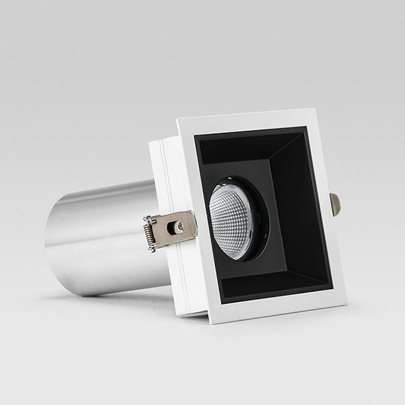 Recessed Aluminum LED Downlight - Industrial Round Square Rectangular Flush Mount Lighting For Living Room