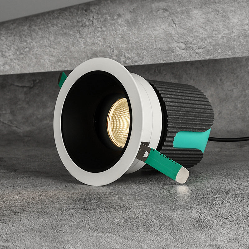 Eingelassener Aluminium LED-Spot - Minimalistische zylindrische Deckenleuchte für das Wohnzimmer 