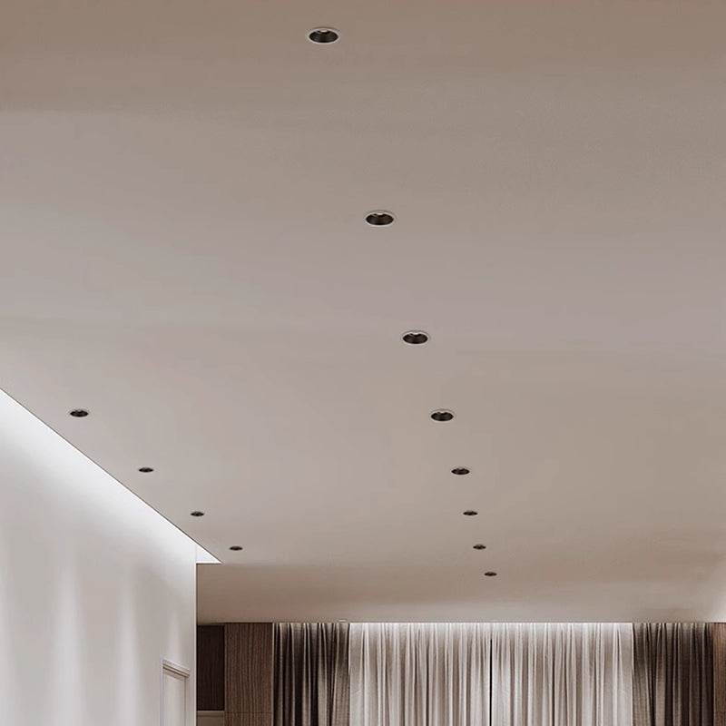 Eingelassener Aluminium LED-Spot - Minimalistische zylindrische Deckenleuchte für das Wohnzimmer 