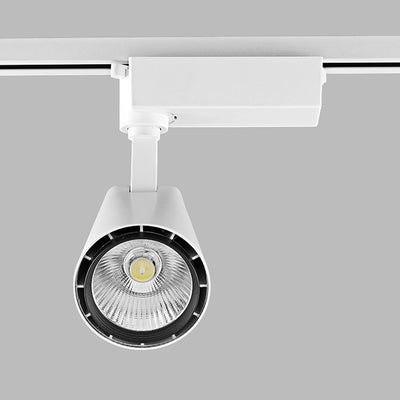 Adjustable Aluminum LED Track Spotlight - Minimalist Rotatable Semi-Flush Mount Ceiling Light For Home Office