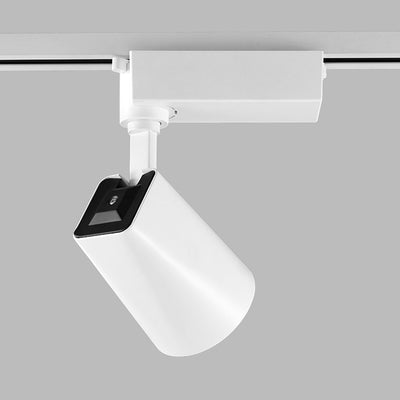 Adjustable Aluminum LED Track Spotlight - Minimalist Rotatable Semi-Flush Mount Ceiling Light For Home Office