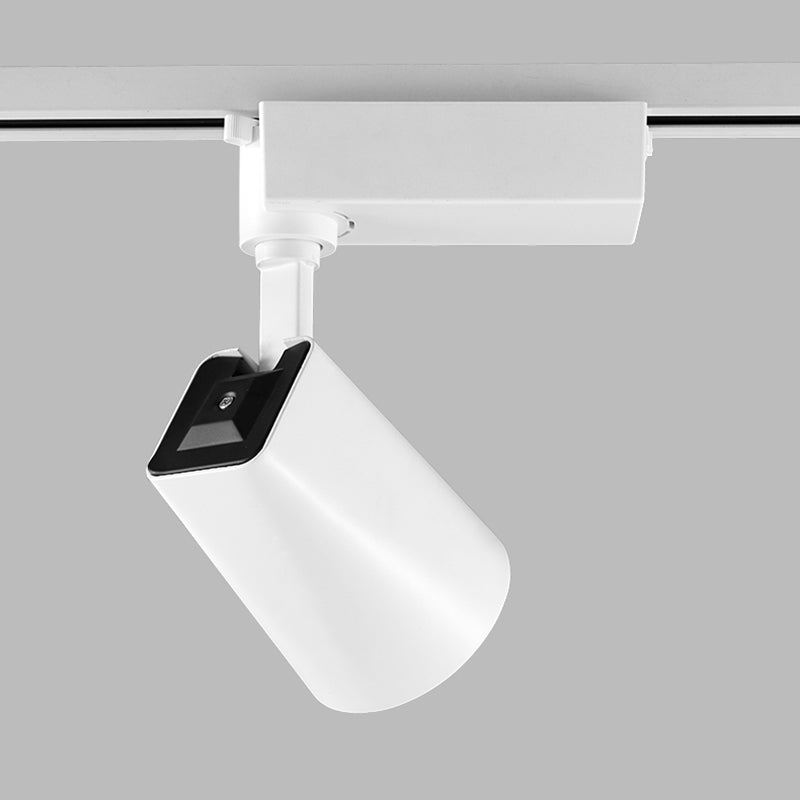 Adjustable Aluminum LED Track Spotlight - Minimalist Rotatable Semi-Flush Mount Ceiling Light For Home Office