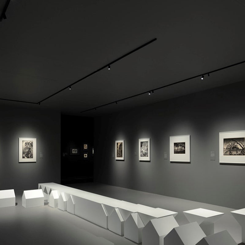 Adjustable Aluminum Zoomable LED Track Spotlight - Industrial Cylinder Semi-Flush Mount Ceiling Light For Home Office