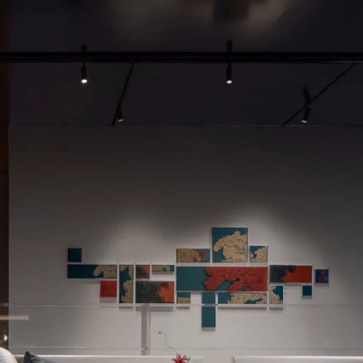 Adjustable Aluminum Zoomable LED Track Spotlight - Industrial Cylinder Semi-Flush Mount Ceiling Light For Home Office