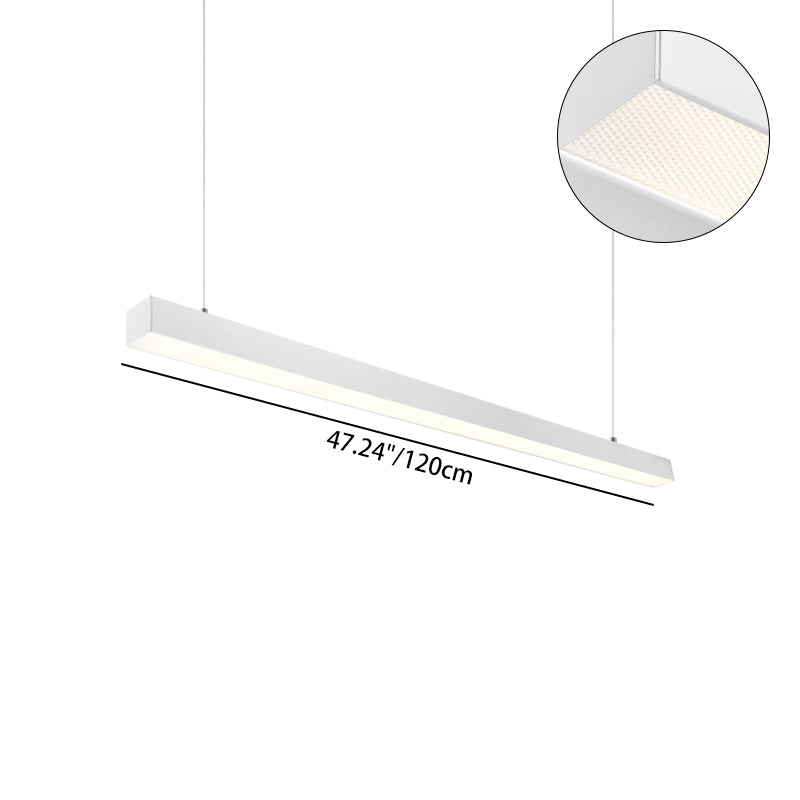 Flicker-Free Eye Aluminum LED Linear Pendant Light - Industrial Pendant Light For Home Office