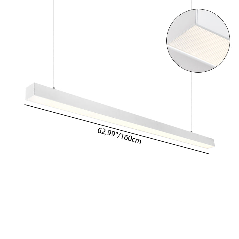 Flicker-Free Eye Aluminum LED Linear Pendant Light - Industrial Pendant Light For Home Office