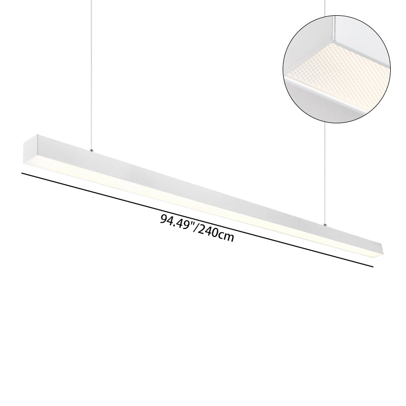 Flicker-Free Eye Aluminum LED Linear Pendant Light - Industrial Pendant Light For Home Office