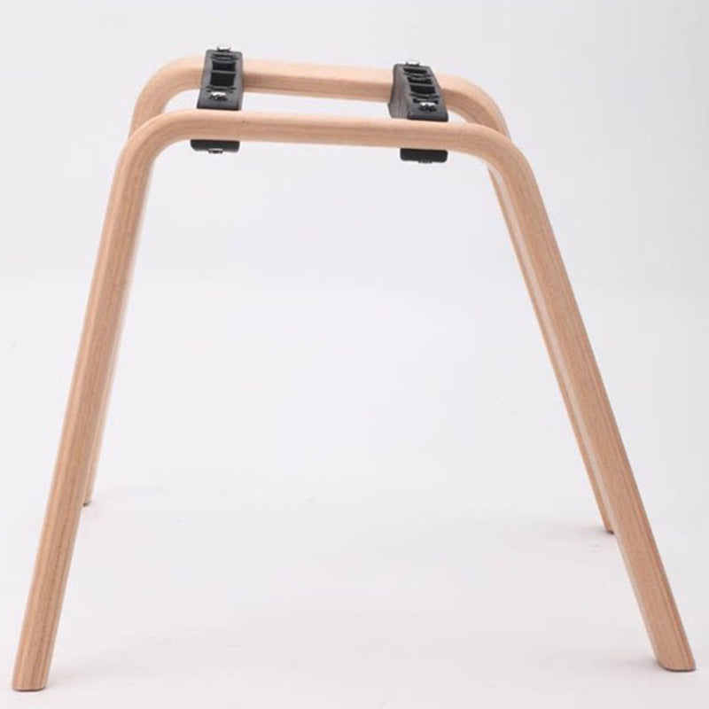 Modern Minimalist PP Beech Plywood Legs Dining Chair - Wraparound Arms Open Side Design Chair For Dining Room