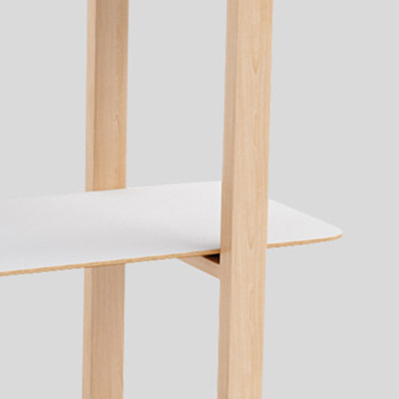 Minimalist Freestanding Beech Wood MDF Bookshelf - Multi-Layer Open Storage Display Shelf For Study &amp; Home Office